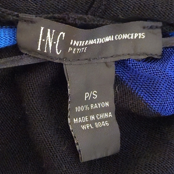 INC Patterned Waterfall Cardigan - Picture 3 of 6